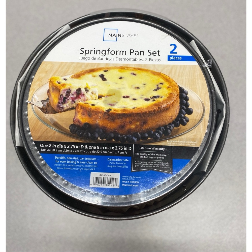 2 SPRINGFORM PANS SET QUALITY NONSTICK